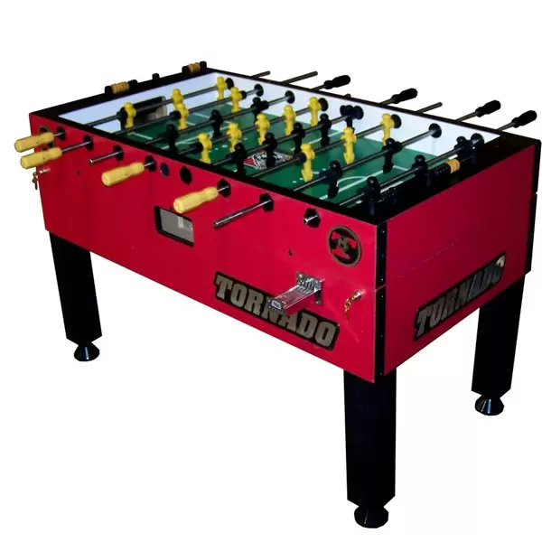 Tornado T-3000 Tournament Foosball Table in Crimson Red