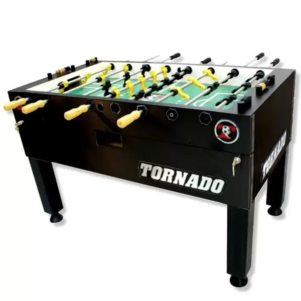 Tornado T-3000 Tournament Foosball Table in Matte Black