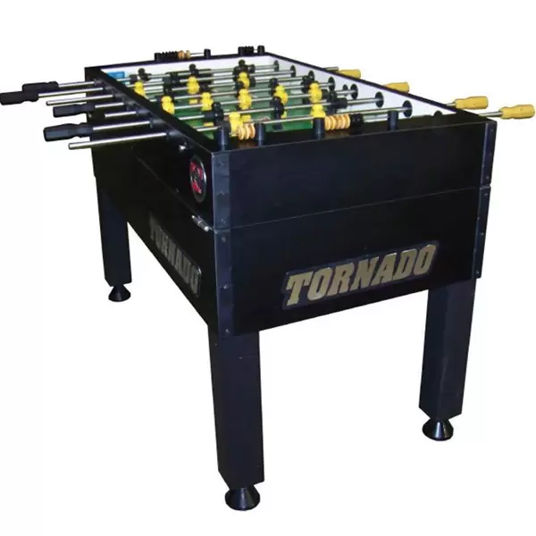 Tornado T-3000 Tournament Foosball Table in Matte Black