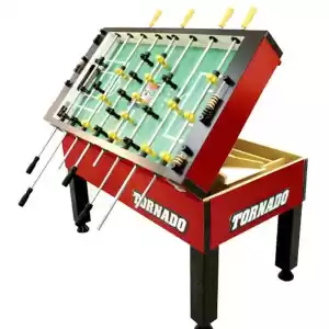 Tornado T-3000 Tournament Foosball Table in Crimson Red