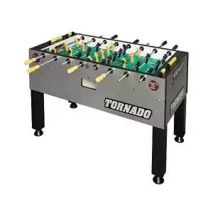 Tornado T-3000 Tournament Foosball Table in Silver/Platinum